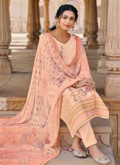 Adorable Pista Colour Cotton Fabric Dress Raazi Mehar 1005 1