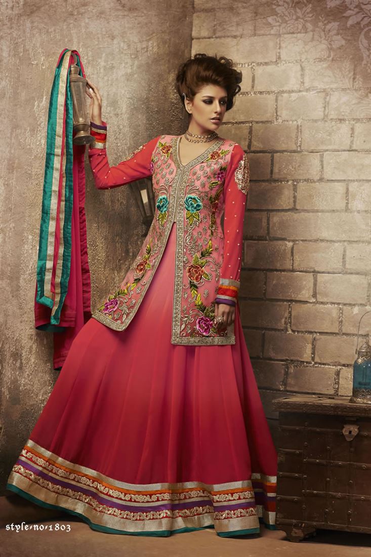 Buy Pink Dress Material for Women by Zeelpin Online | Ajio.com